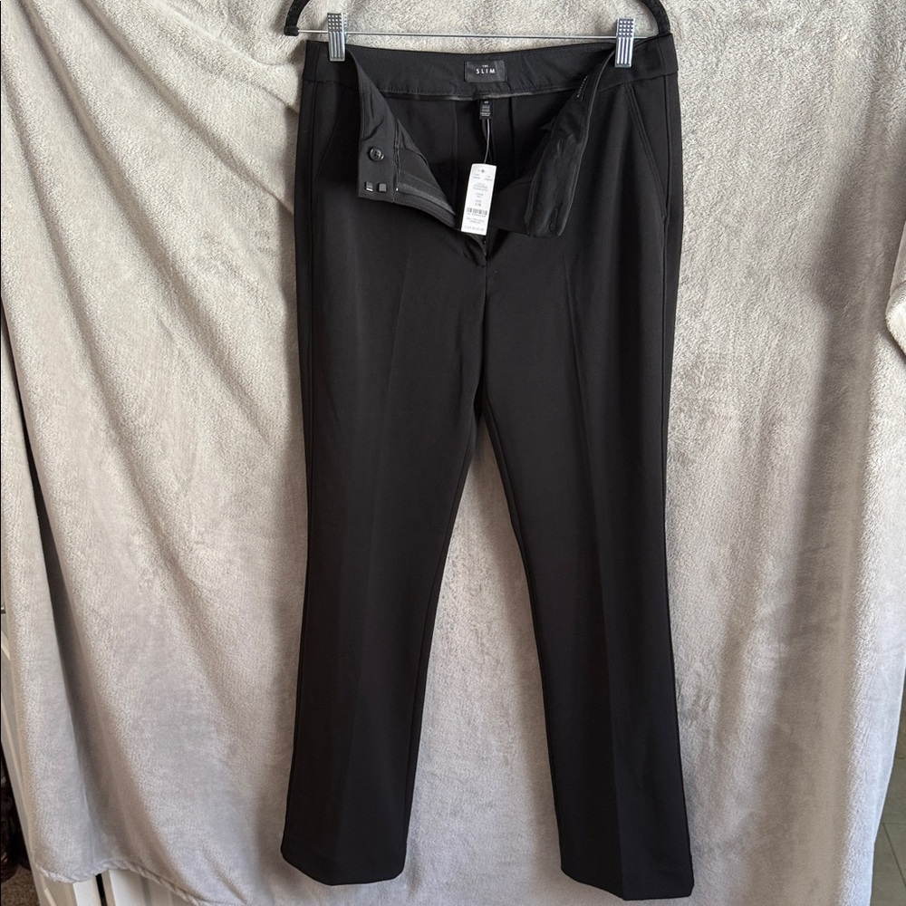 White House Black Market Charcoal Slim Pants
